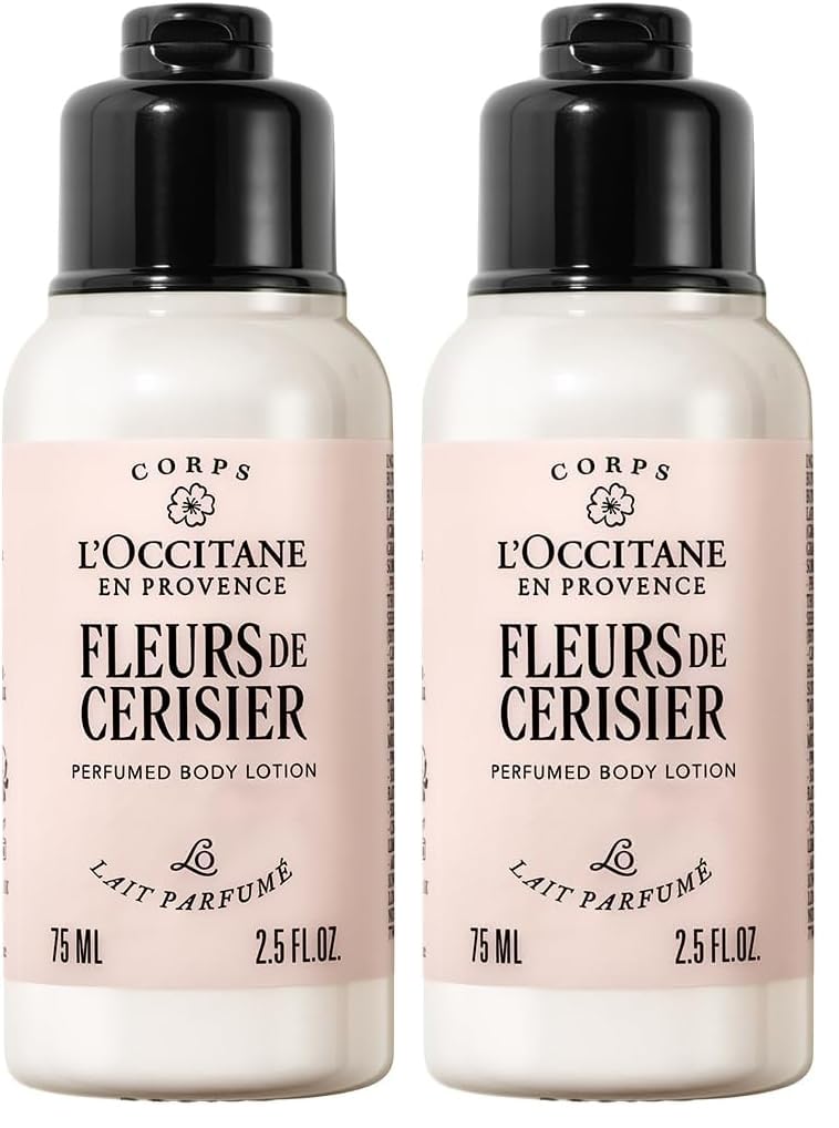 L'Occitane Cherry Blossom Shimmering Lotion : Fruity and Floral Scent | Moisturizing | Softening | Enhance Glow | Vegan (Pack of 2)-image-38