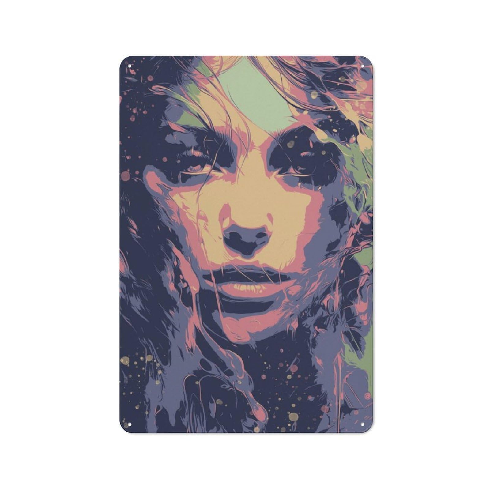Junmoney Lonely Metal Plaque 30X20cm With For Hallway Wall, Retro Decor, For Wall Display Collectors