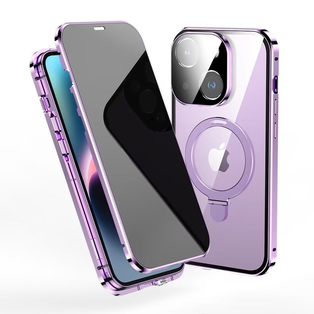 Amazon.co.jp: 覗き見防止 iPhone 15 ケース [磁気吸着+ロック式