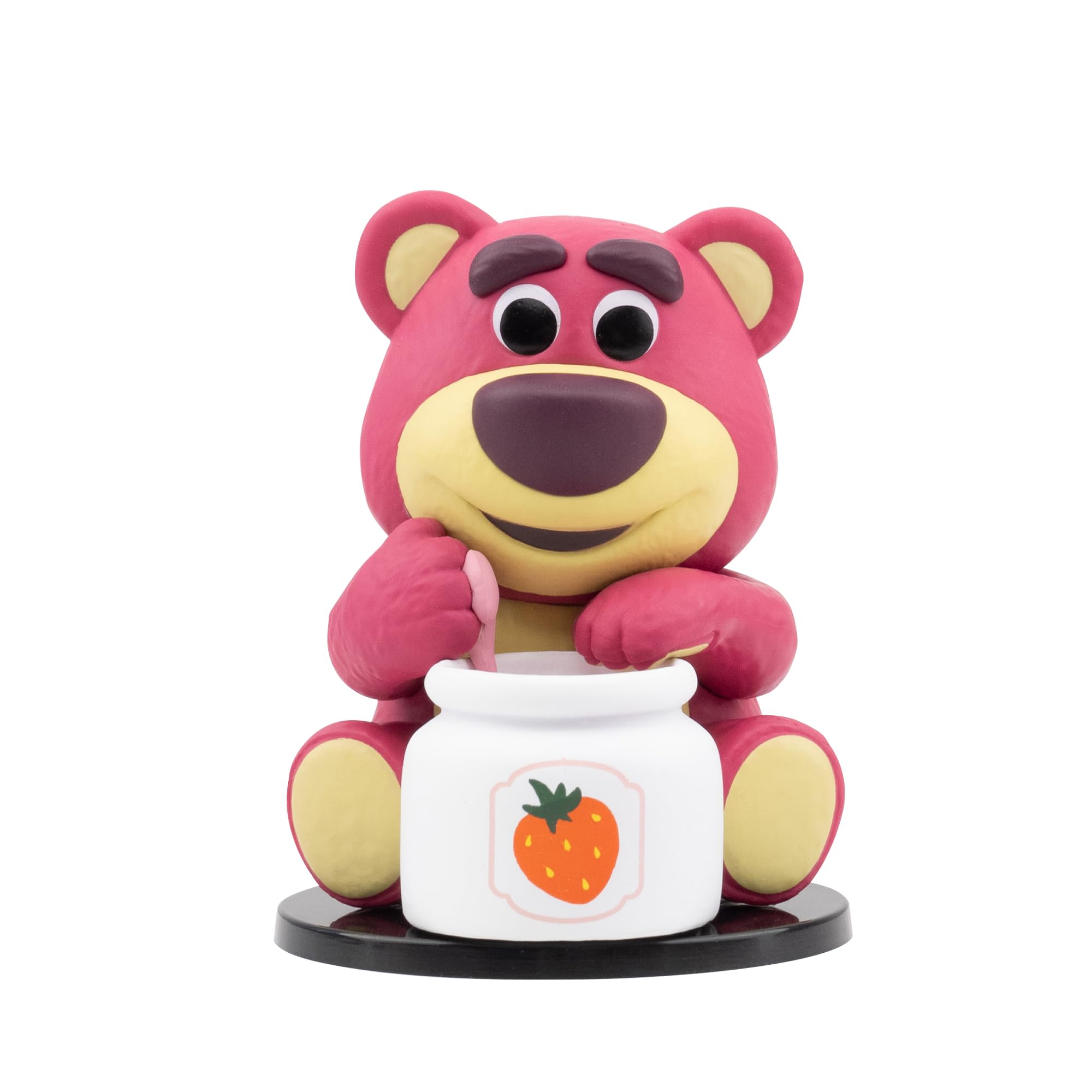YuMe Lots-o'-Huggin' Bear Snack Time 2.8" Toy Story Figure Collectable in Hero Window Box | Licensed Lotso Disney Pixar Merchandise | Toys Gift for Kids, Adults & Movie Fans | Get All 6 Teddy Figures
