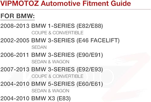 Miniatura 6 de VIPMOTOZ Juego de pares de lentes de señal de giro secuencial de doble función compatibles con BMW E82 E88 E90 E91 E92 E93 E60 E61 E83 carcasa