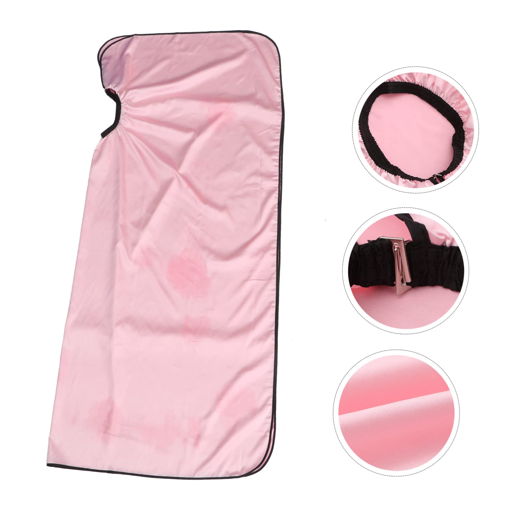Mantellina Facile da Pulire in Tessuto Sintetico per Taglio Capelli e Protegge L'abbigliamento Rosa per Parrucchieri e Clienti in Salone