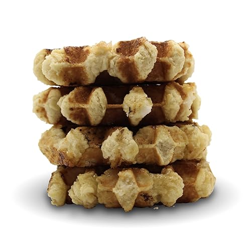 Miniatura 2 de Taste of Belgium Waffles tradicionales hechos a mano con azúcar y lieja, tres paquetes de 4, como se ve en los comedores, Drive-Ins y inmersiones