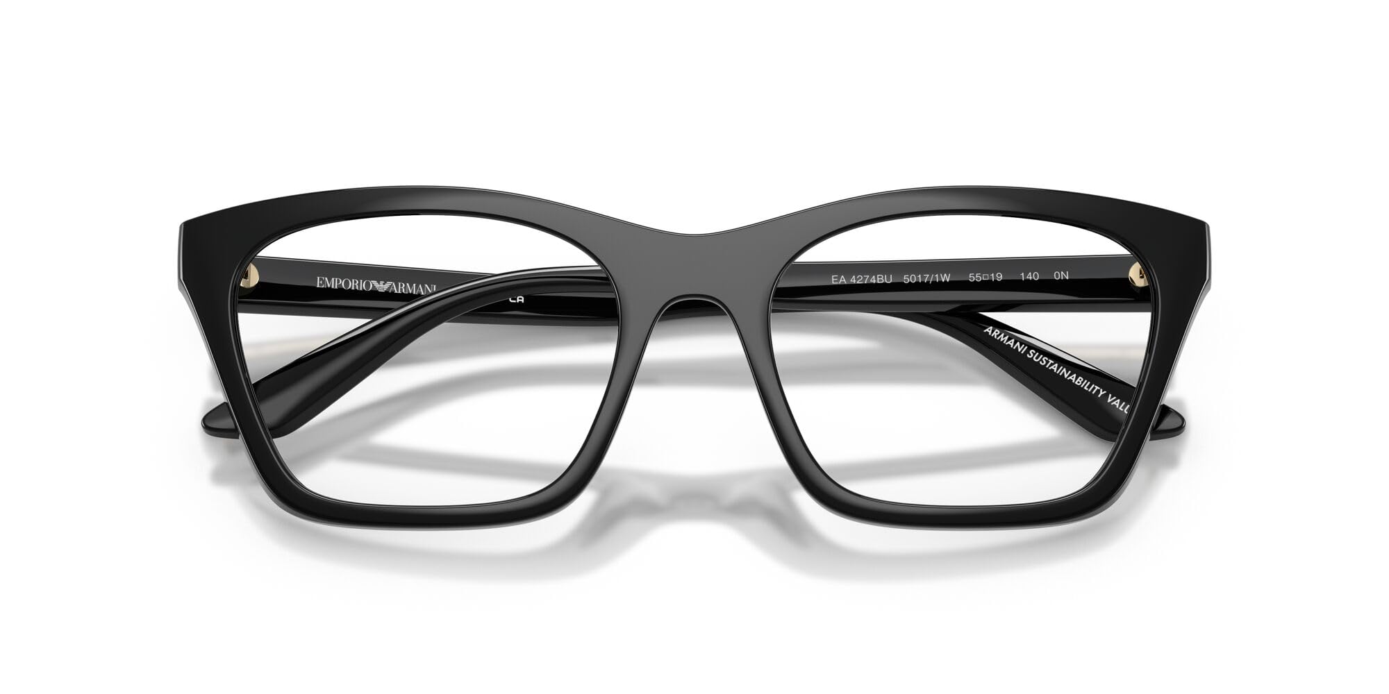 Emporio Armani Damskie oprawki do okularów korekcyjnych EA4274BU uniwersalne dopasowanie z dwoma wymiennymi klipsami przeciwsłonecznymi