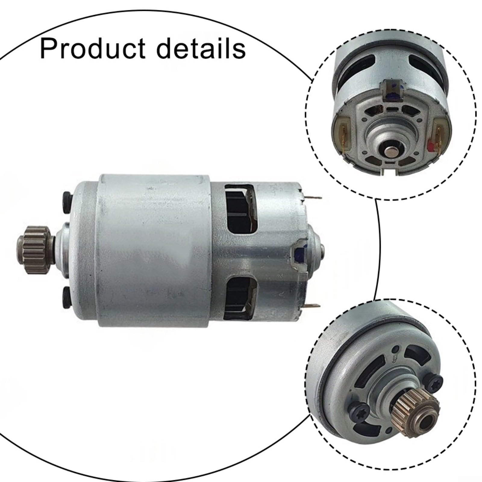 Motor de repuesto 2607022831 para sierra de calar GTS180C-Li JSH180 de 18 V, metal plateado, compatible con sierra caladora BOSCH, ideal para talleres y proyectos de bricolaje