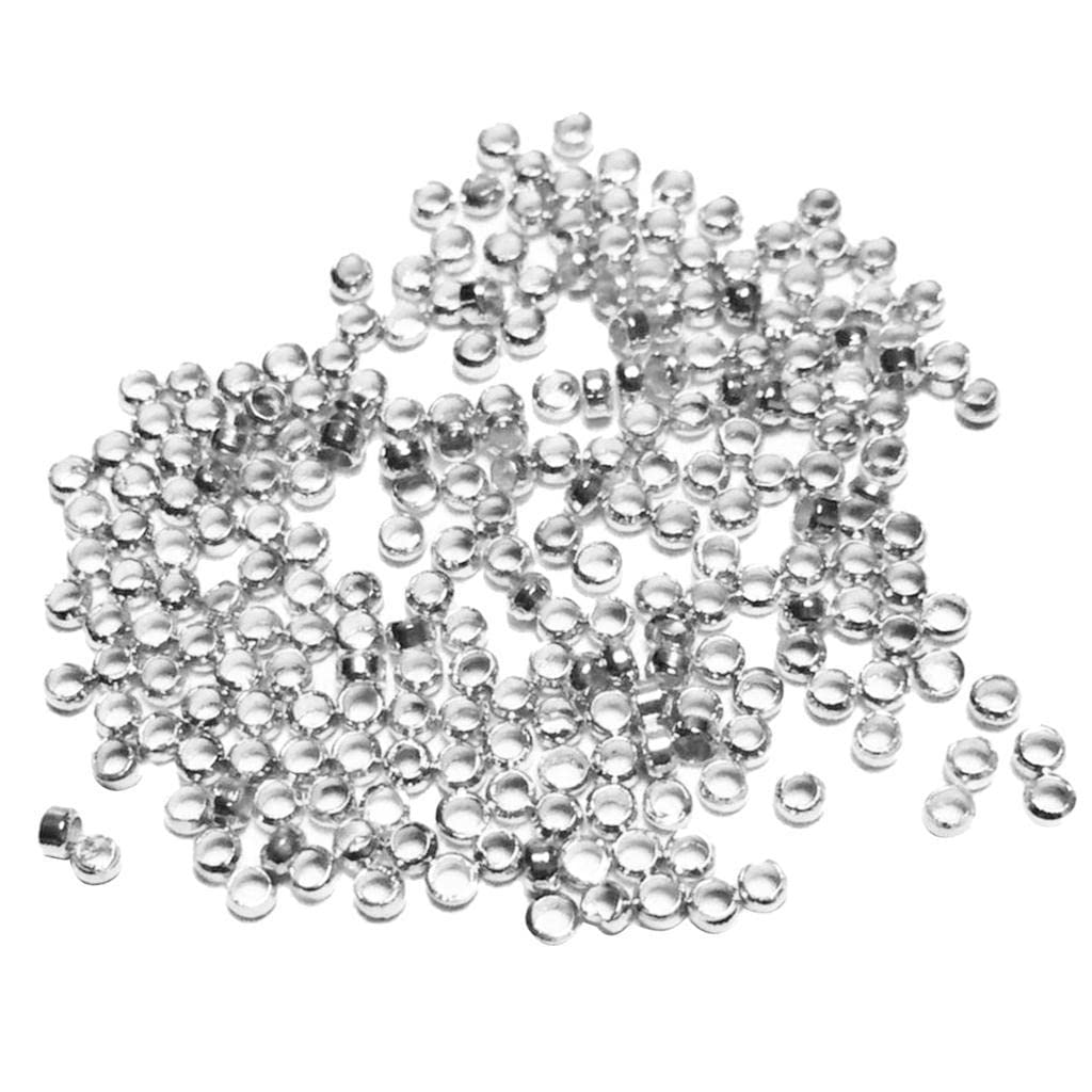 CALANDIS 1000 Pieces 2x2mm Stopper Clip Beads Charms DIY Necklace Bracelet Silver (B0B12PVT66) Amazon Price History, Amazon Price Tracker