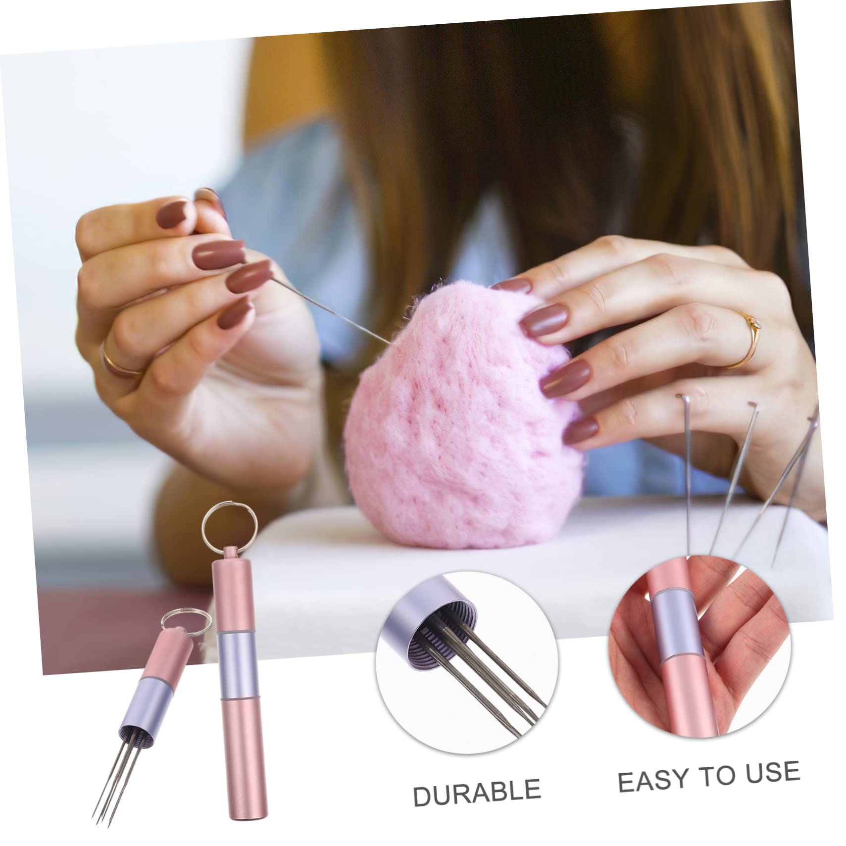 HAPINARY 3 Juegos De Para Fieltro De Lana, Accesorios De Bordado, Herramientas De Costura, Para Manualidades, De Bricolaje, De Prácticas, De Fieltrar, De Coser.