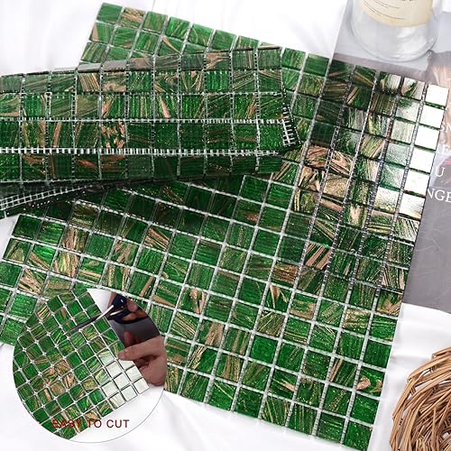 Smafusion 11.5Sqft Green Mosaic Swimming Pool Tile thumb #3