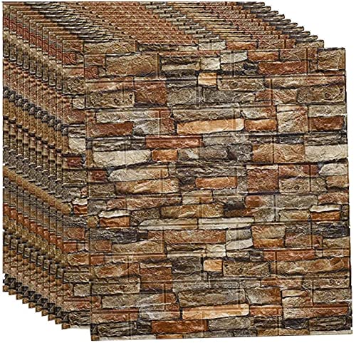 Comparativas de Crest fachadas Top diez. 16 DLMSDG Paneles De Pared De Ladrillo De Imitación 3D, Paneles Decorativos 3D Placas Antihumedad Decorativo Anticolisión Retro, para Hogar Cocina SalóN Moderna TV Decor.(Color:...