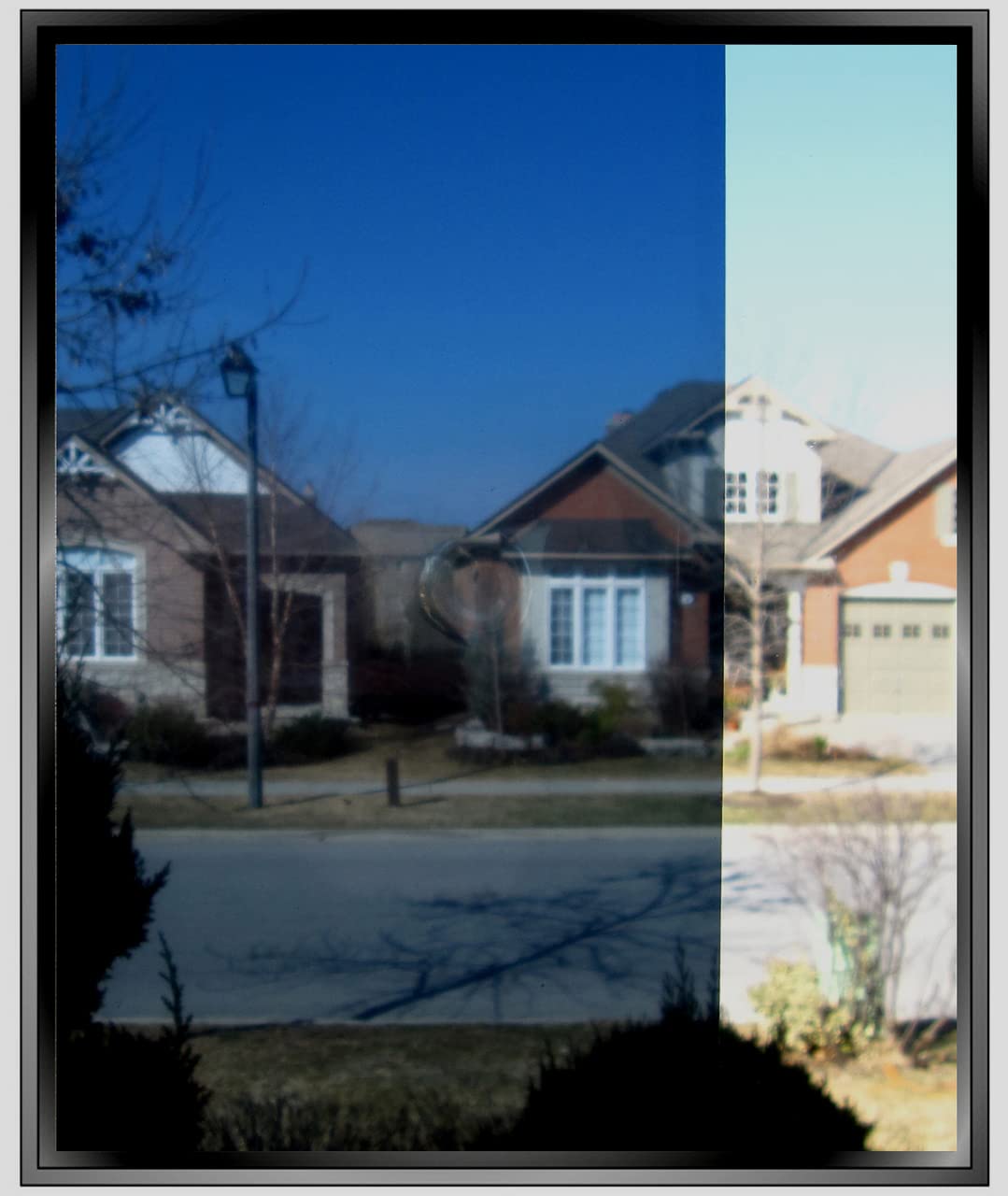 HOME13 Window Film Self Adheisve Daytime Privacy Window Sun Blocking Heat Control Window Glass Film for Home/Office (20X72 Inch, Dark Silver Blue Window Film)-Self-Adhesive
