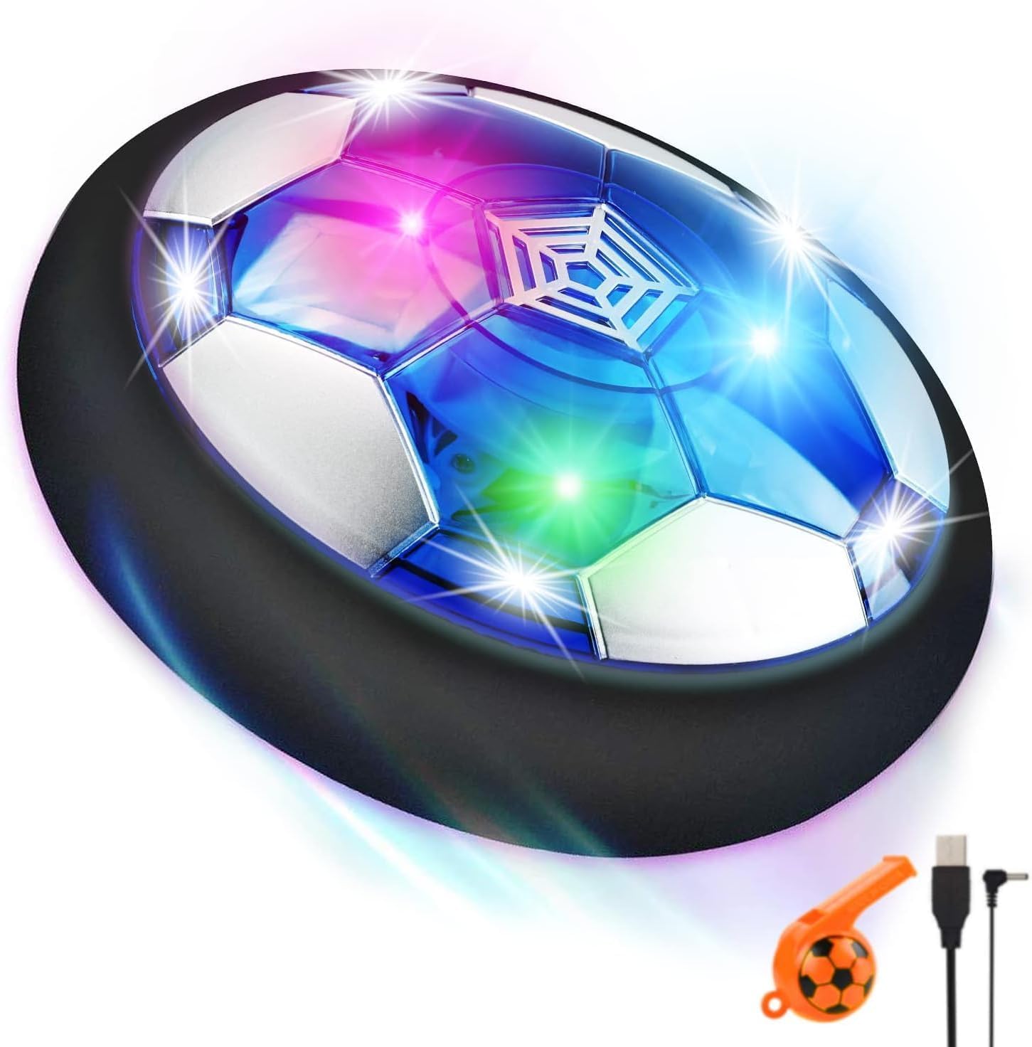 lenbest Floating Soccer Ball - Toys Children 3 4 5 6 7 9 Years - Rechargeable Football Ball - Soccer Games - Gifts for Children Footballers - Gifts Children 2 4 6 8 9 10 a 12 Years