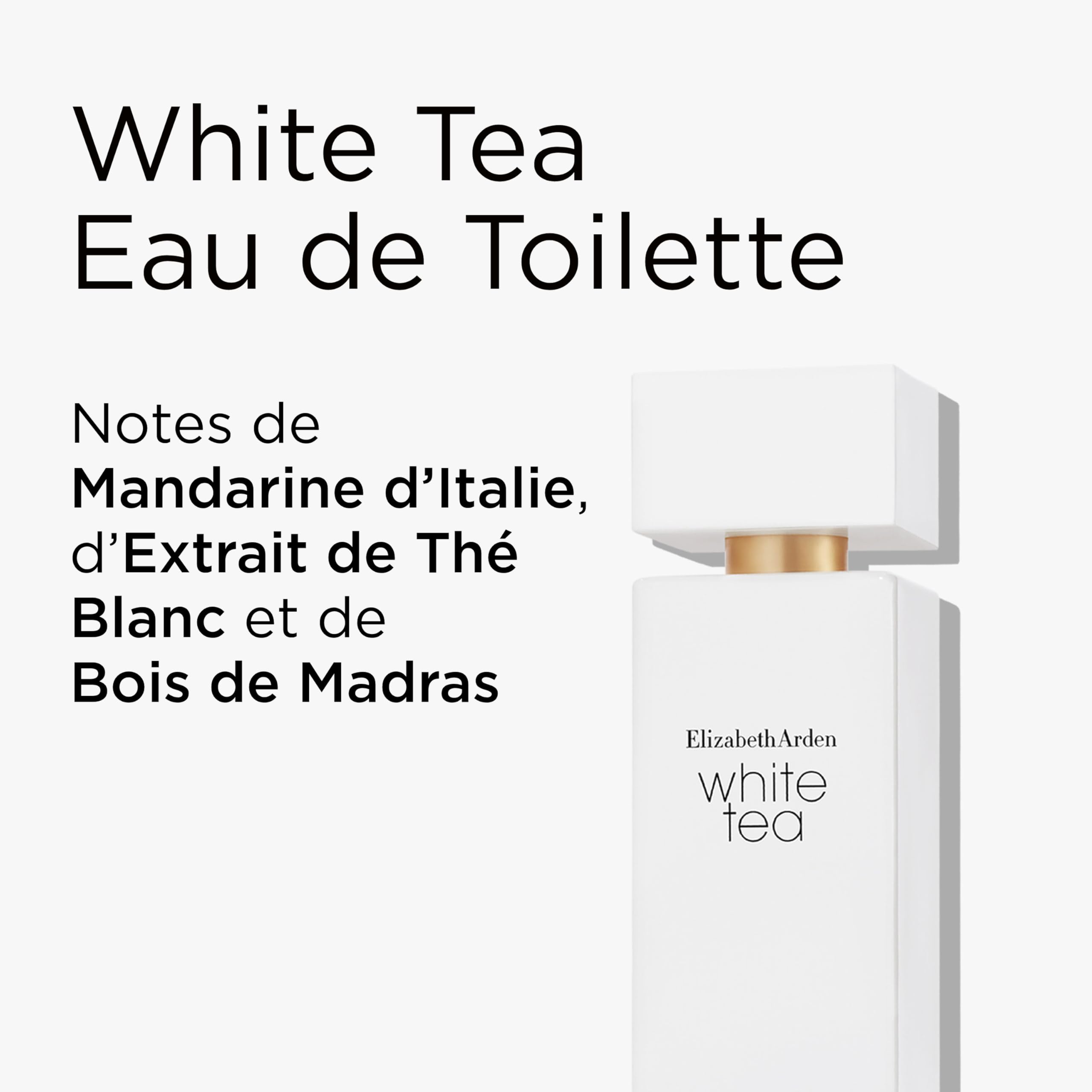 Elizabeth Arden - Coffret Cadeau 2 Pièces White Tea pour Femme, Eau de Toilette en Vaporisateur et Crème Corps Pure Indulgence, Parfum Femme Floral Apaisant au Thé Blanc et Crème Hydratante