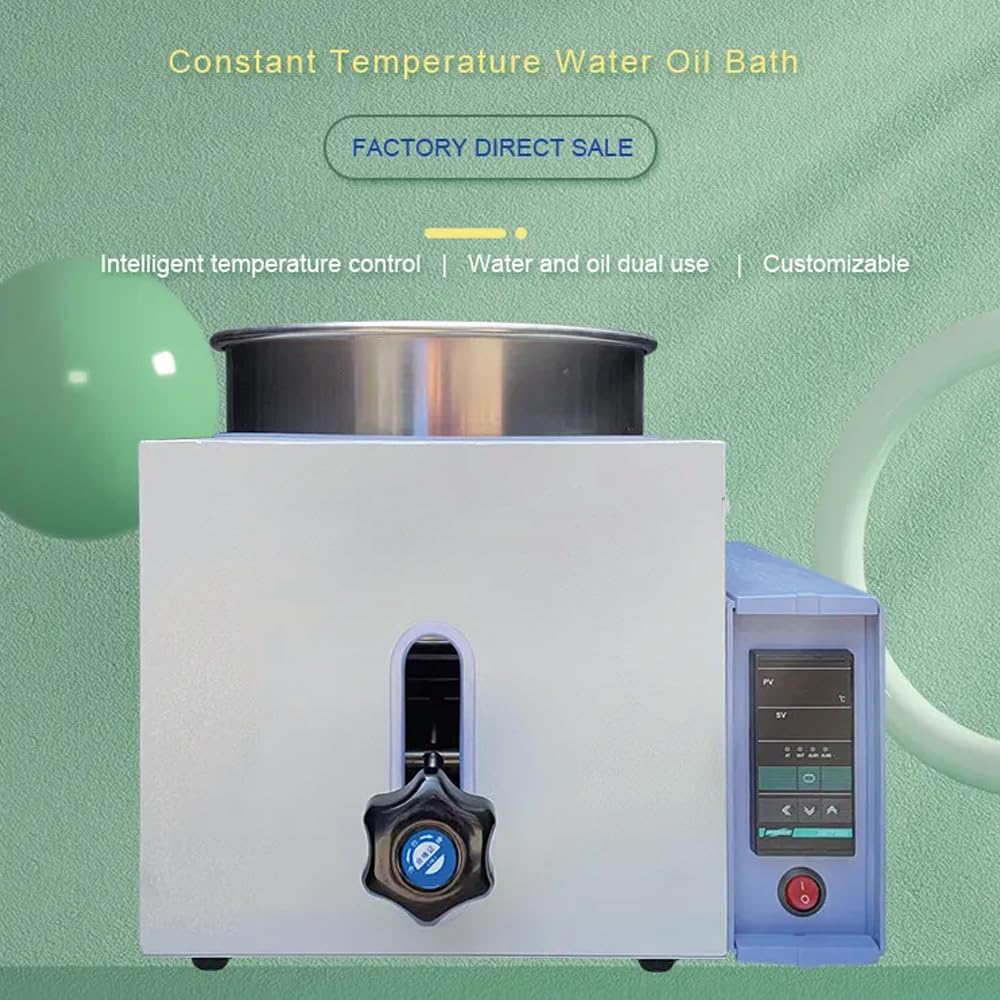 Wasserbad, 300°C Thermostatisches Wasser-/Ölbad mit Hebefunktion, 5L Laborheizgeräte für präzise Temperaturregelung