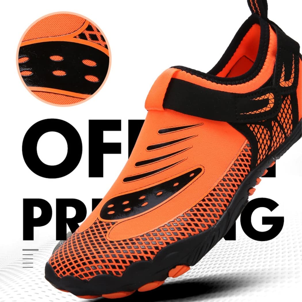 Scarpe da A Piedi Nudi Scarpe da Acqua Scarpe in Acqua Traspirante A Vela Flessibile Confortevole Non Scivolato Trail Running Beach Water Formatori per Palestra Nuota Snorkeling Unisex,Nero,46