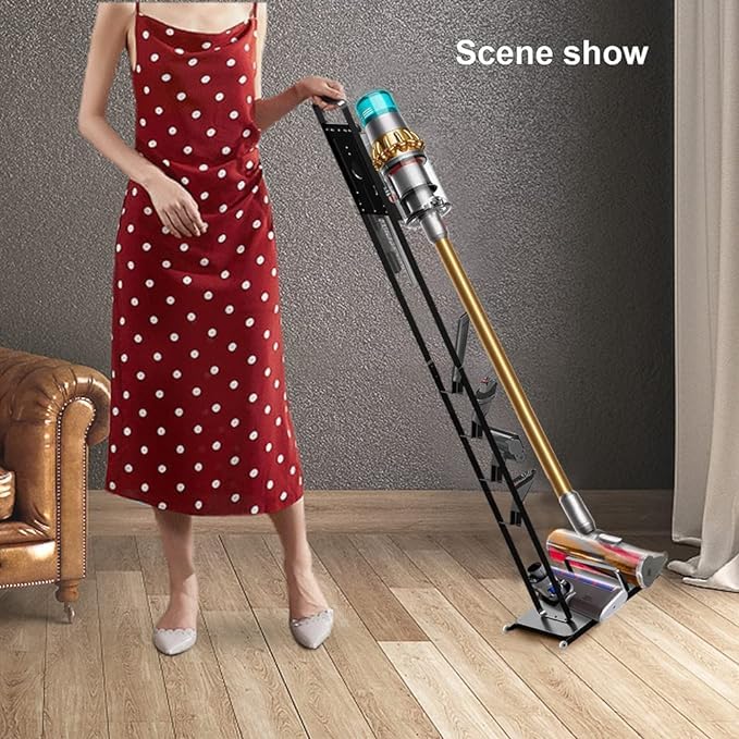 Image of Vacuum Stand for Dyson V11 V10 V8 V7 V6 with Wheels,Stable Metal Storage Bracket Stand Holder for Dyson Handheld DC30 DC31 DC34 DC35 DC58 DC59 DC62 Cordless Vacuum Cleaners & Accessories & Attachments