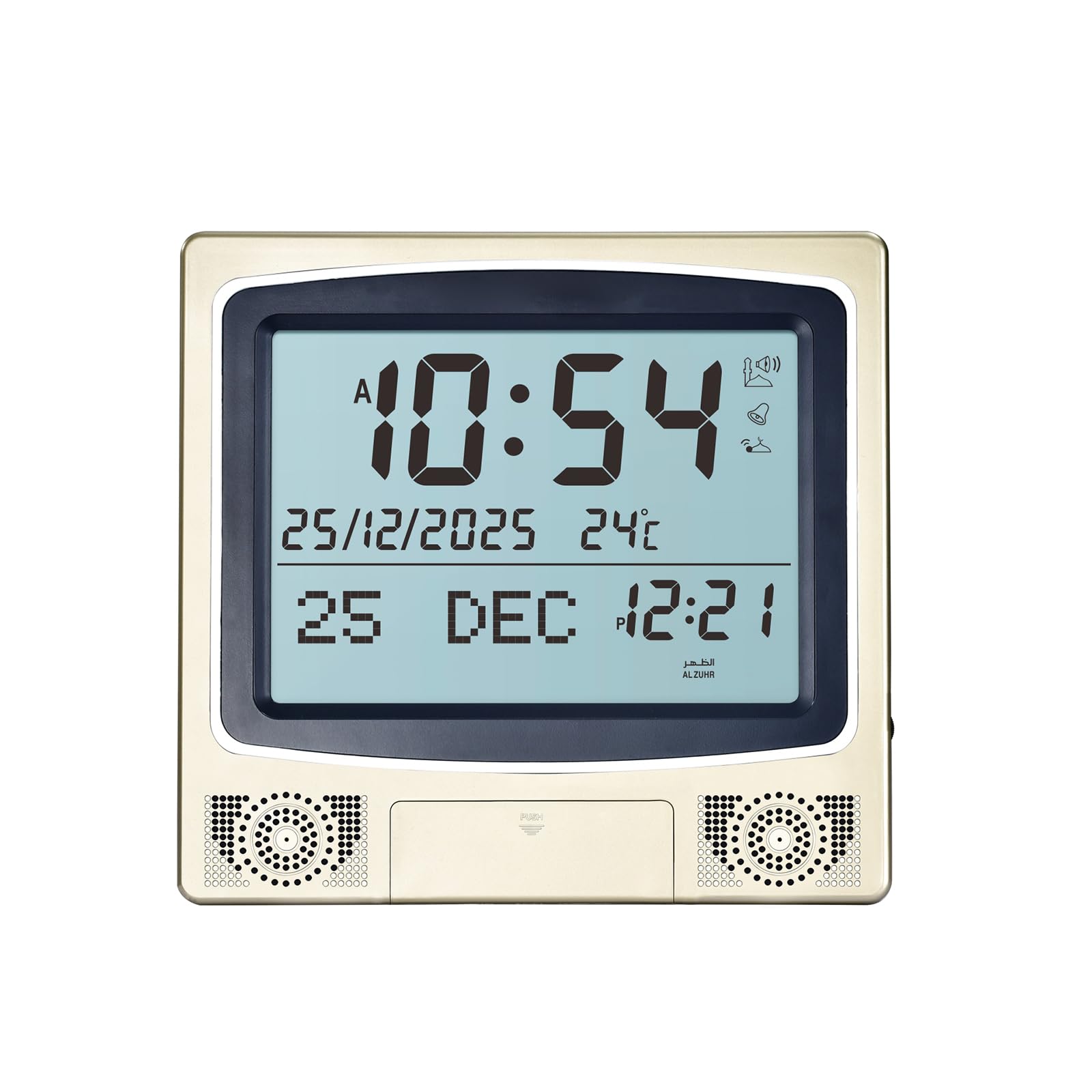 Horloge murale numérique LED Azan au design moderne pour harmoniser votre bureau