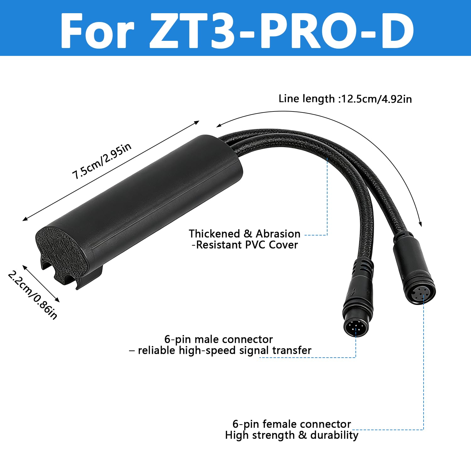 Skuter elektryczny regulator prędkości do Segway Ninebot ZT3 PRO D/PRO E, maksymalna prędkość 35 km/h, kabel połączeniowy Plug & Play do konserwacji, testowania i montażu akcesoriów