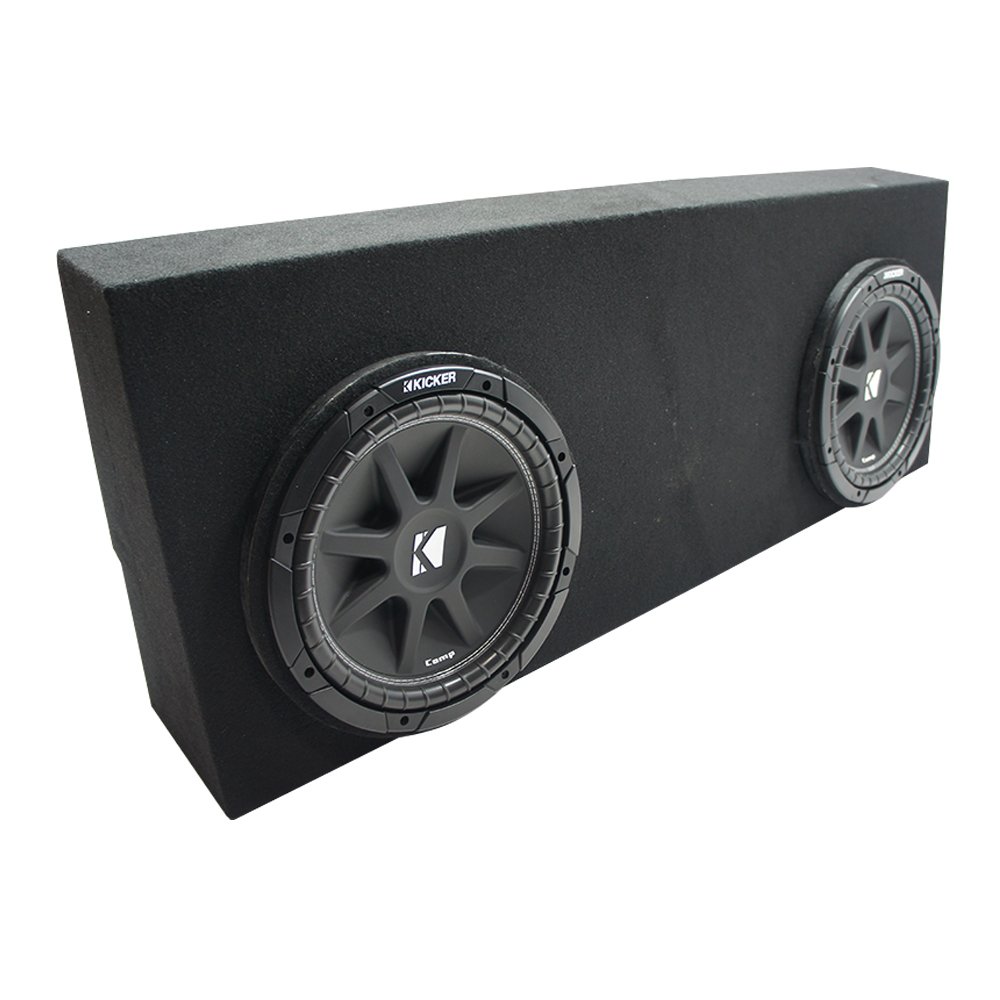 American Sound Connection Kicker Bundle Compatible with 2007-13 Toyota Tundra Crew Max C12 Comp Dual 12