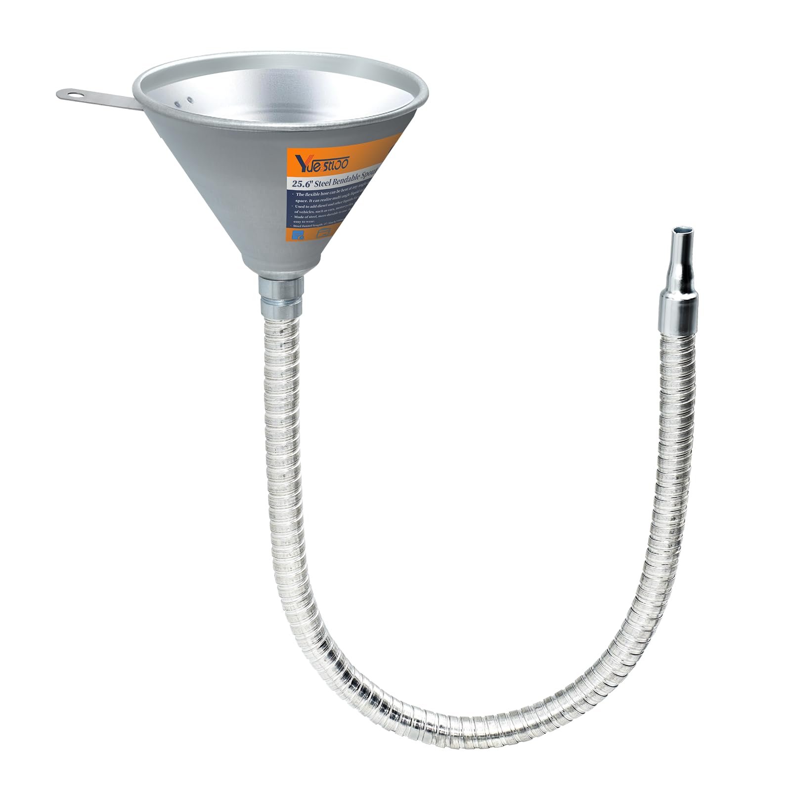 GJ-19-630 mm flexibler Universal-Trichter aus Stahl
