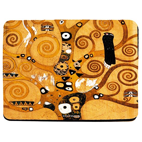 Fridolin 40216 Tapis de Souris Motif Gustav Klimt L' Arbre de Vie Multicolore