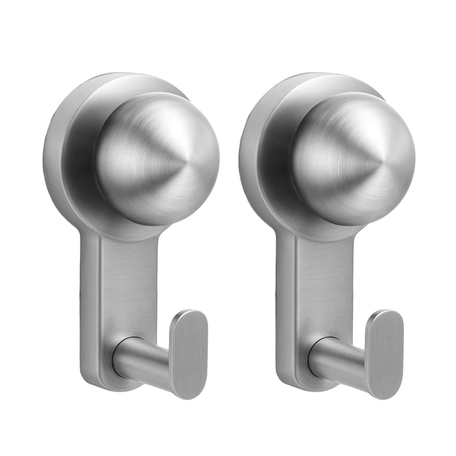 Tsophreniq Strong Vacuum Suction Hook Stainless Steel Bathroom Accessories Rusts Resistant for Wet Environment Metal Suction for
