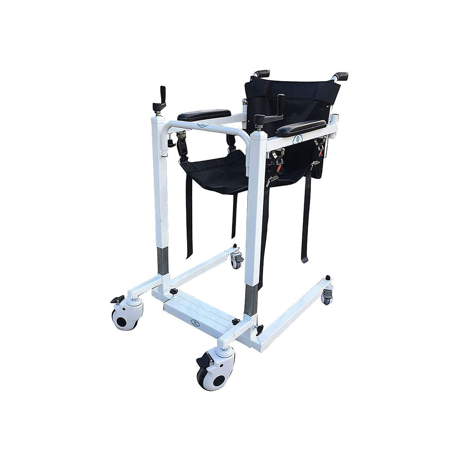 Ascenseur de patient pour transfert à domicile ascenseur douche fauteuil roulant ascenseur manuel avec accoudoir dossier et coussin doux chaise de transfert de chevet médical pour personnes âgées