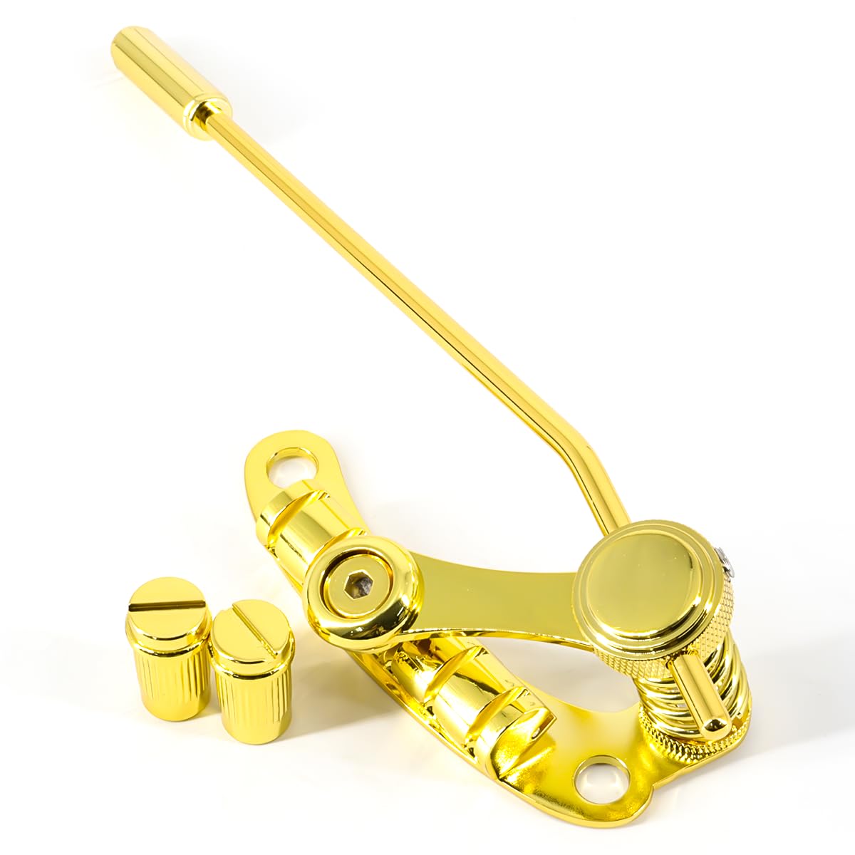 Końcówka do gitary elektrycznej Vibrato Tremolo Bridge i Tune-O-Matic Roller Guitar Bridge pasuje do gitary w stylu LP SG (złoty)