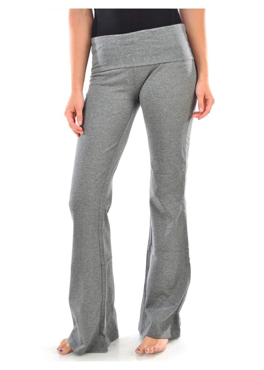MOPASWomen's Soft Comfy Cotton Spandex Yoga Sweat Lounge Gym Sports Athletic Pants