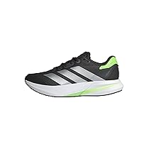 adidas Uomo Duramo Speed 2 Running Shoes, Carbon, Matte Silver, Lime Burst, 44 2, 3 EU