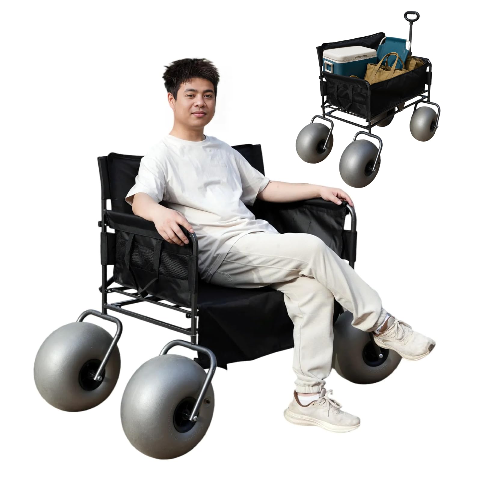 beach wagon converted to wheelchair