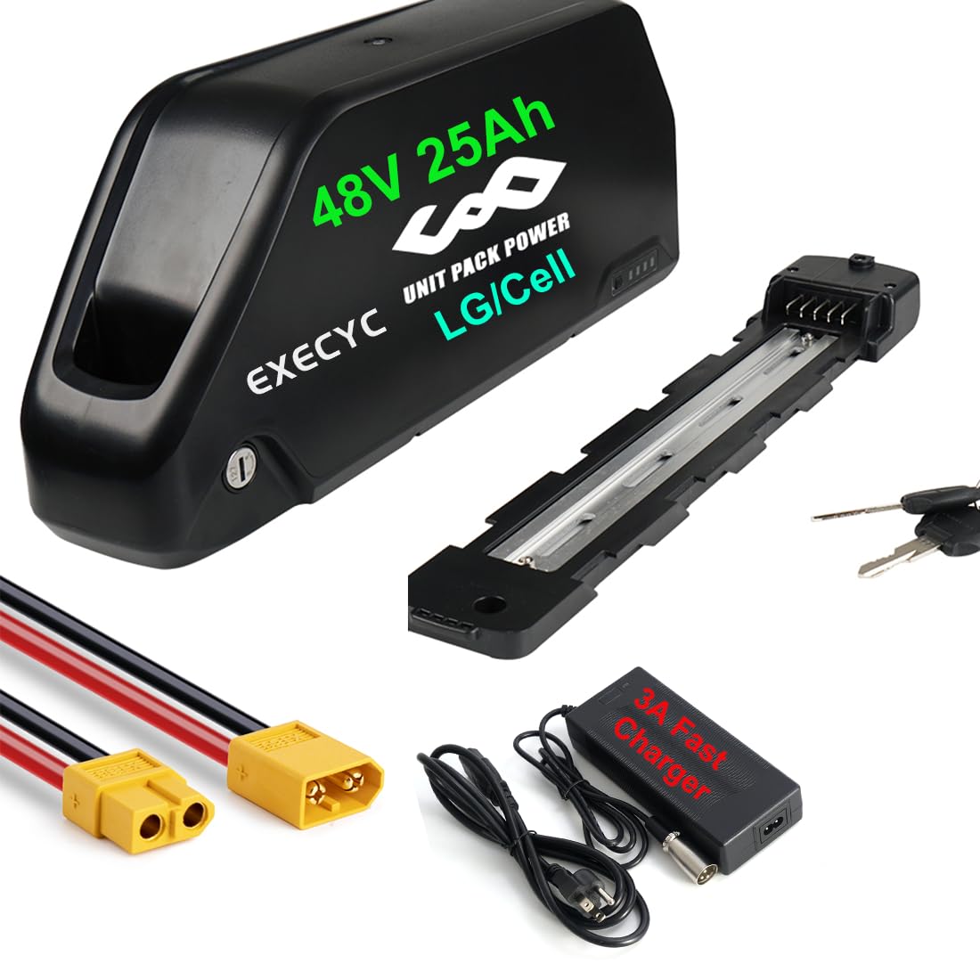 UPP LG/Cells(UL2271 Certifated by SGS) 48V /52VEbike Batterey - Lithium Ion Battery Pack for 50W-2000W Electric Bicycle Conersion Kit