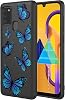Phone Case for Samsung Galaxy M30s Case, Samsung Galaxy M21 SM-M307 Case Shockproof Flexible Bumper TPU Soft Case Butterfly Pattern Phone Cover for Samsung Galaxy M30s Black Butterfly