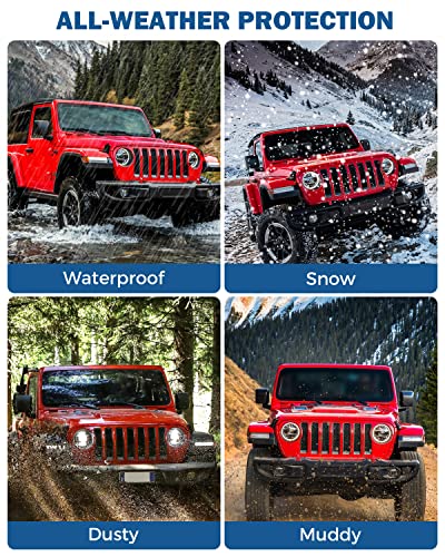 Joytutus Cargo Mat Fits Wrangler Jl 4Xe, All-Weather Protection Trunk Mat Cargo Liners Heavy Duty Waterproof Odorless Durable Fits Wrangler Jl 4Xe 2021 2022 2023 4 Door (Not Fits 4X4) #TOP6