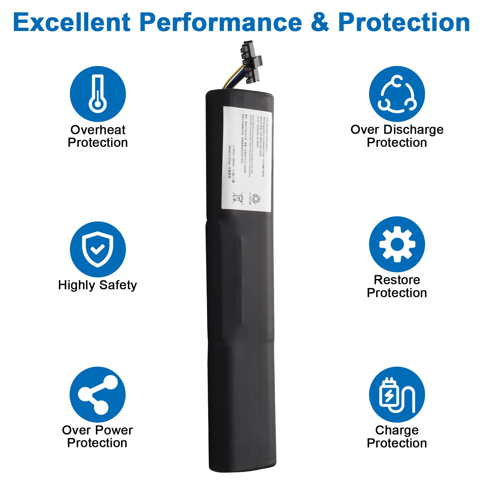 Batteria 4200mAh Per Neato Robot Aspirapolvere D3-D7 - Compatibile Con Modelli D3/D4/D5/D6/D7