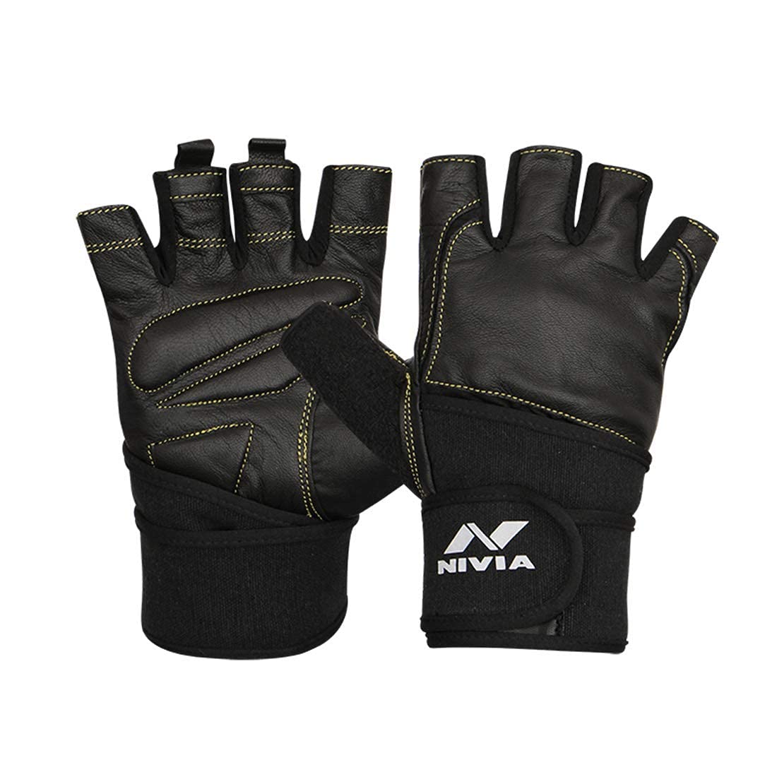 Nivia Venom 709m Leather Gym Gloves Medium Black Desertcart