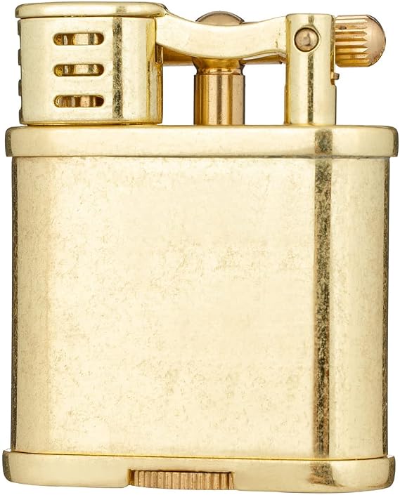 Soft Flame Antique Style Lift Arm Windproof Kerosene Lighter, Unique Birthday Gifts for Men Dad Husband (Brass)