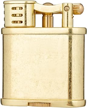 Soft Flame Antique Style Lift Arm Windproof Kerosene Lighter, Unique Birthday Gifts for Men Dad Husband (Brass)
