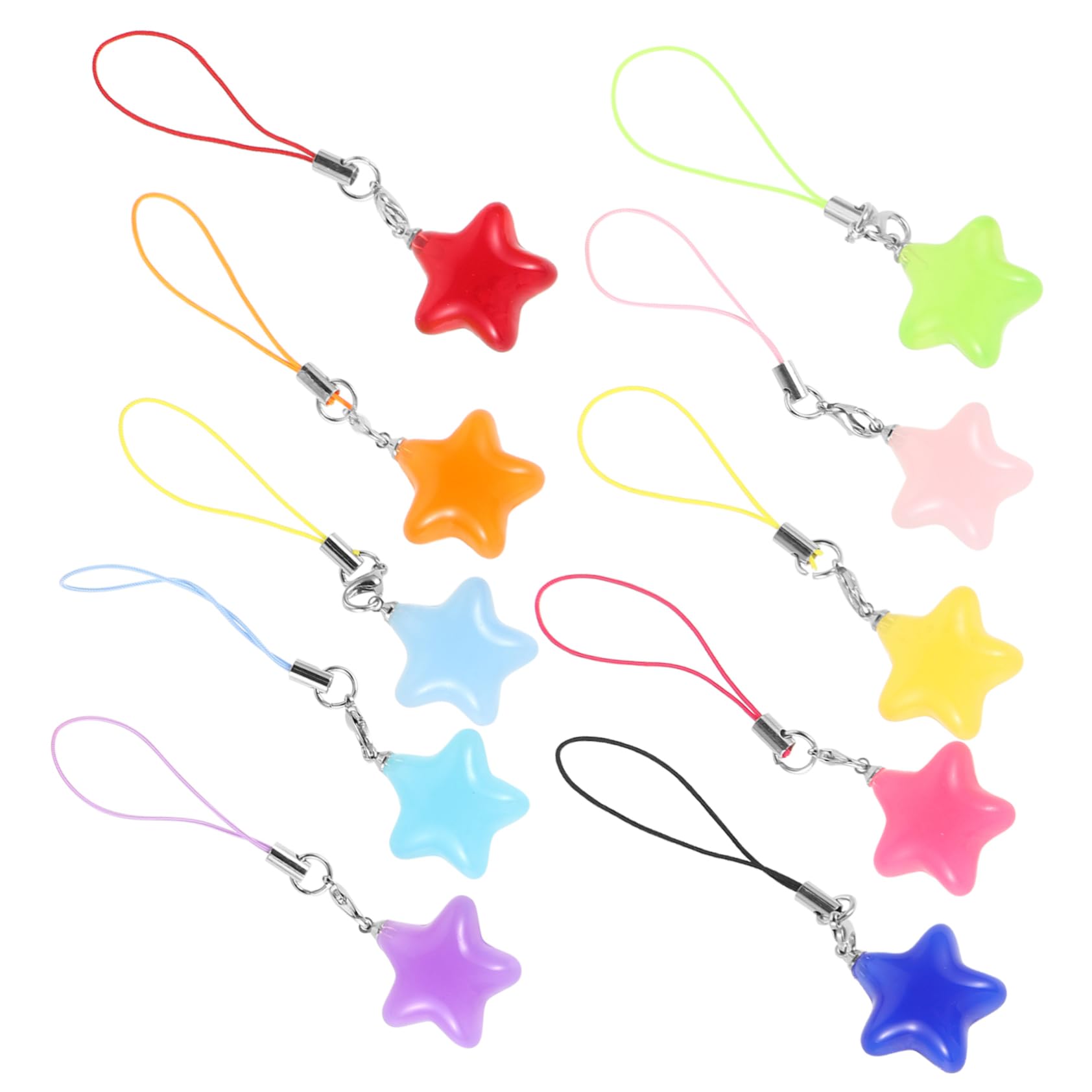 Angoily correa del del teléfono cordón de teléfono de dibujos animados estrella correa del teléfono flor del teléfono estrella correas de teléfono estrella