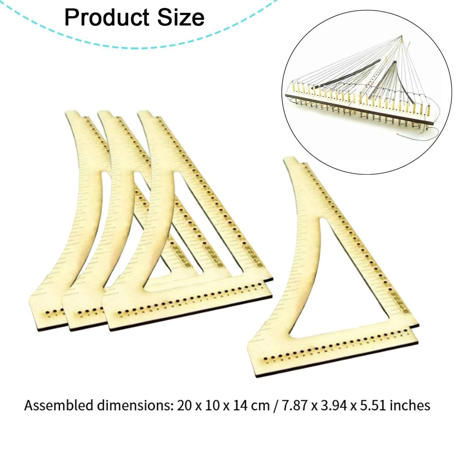 Qianly Herramienta de Construcción de Maquetas de Barcos Antiguos, Accesorios Portátiles de Doble Cara para Bricolaje.