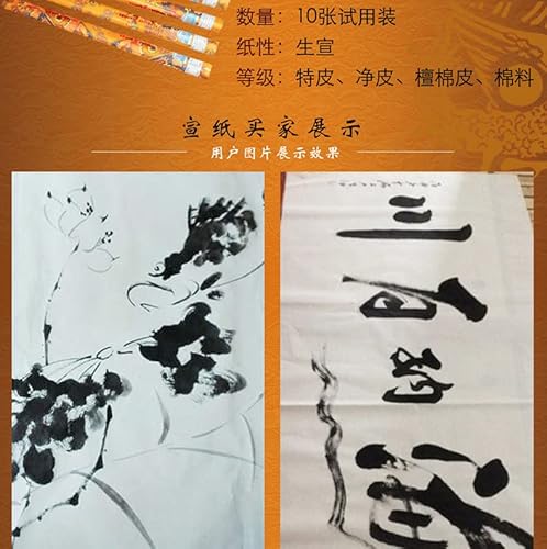 Easyou Papel Sumi Wangtonghe Raw Xuan para caligrafia e pintura japonesa chinesa em estilo livre 70