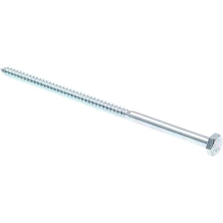 Prime-Line 1/4 X 6 Inch Hex Head Lag Screws [50 Pack]