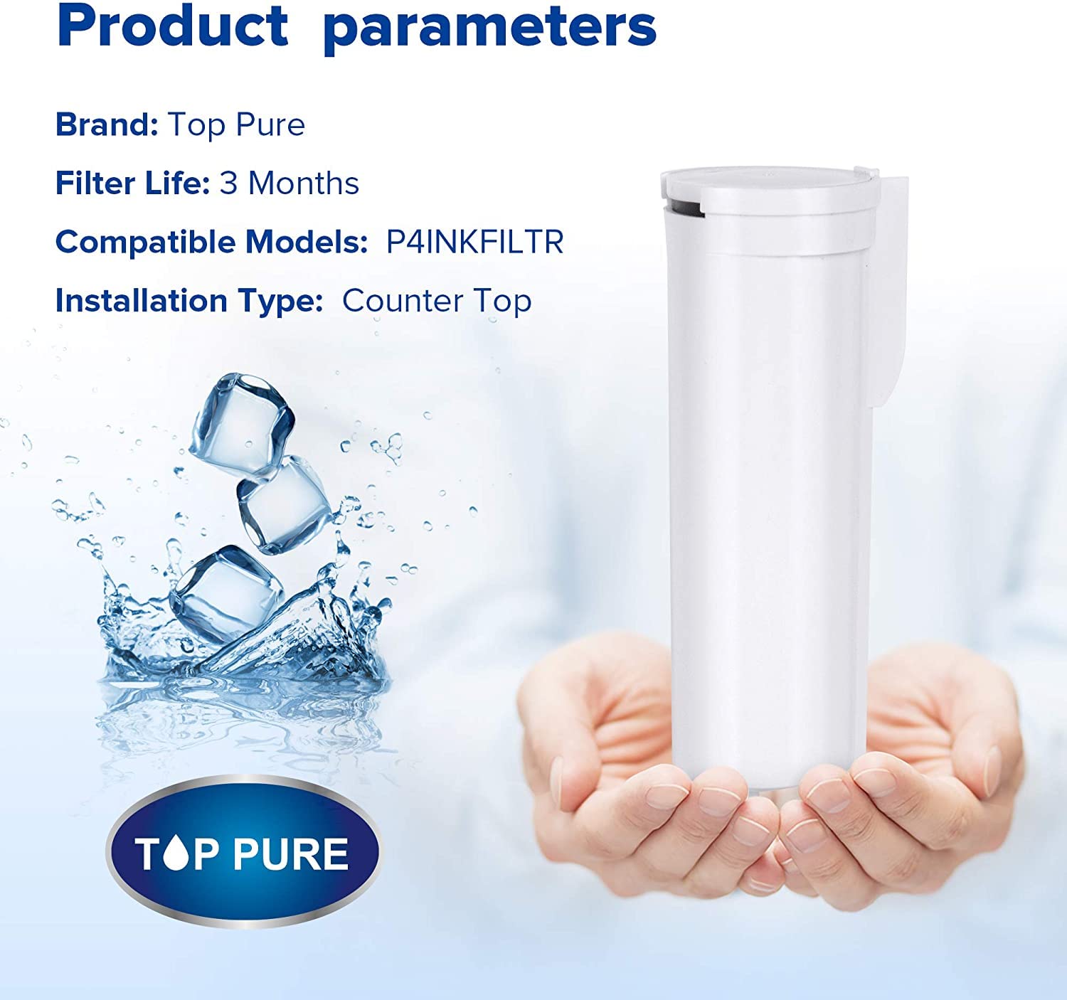 Top Pure Kenmore 9083 9030 – Filtro Acqua Per Frigorifero (confezione Da 2): Riduce Cloro E Metalli, NSF Certificato.