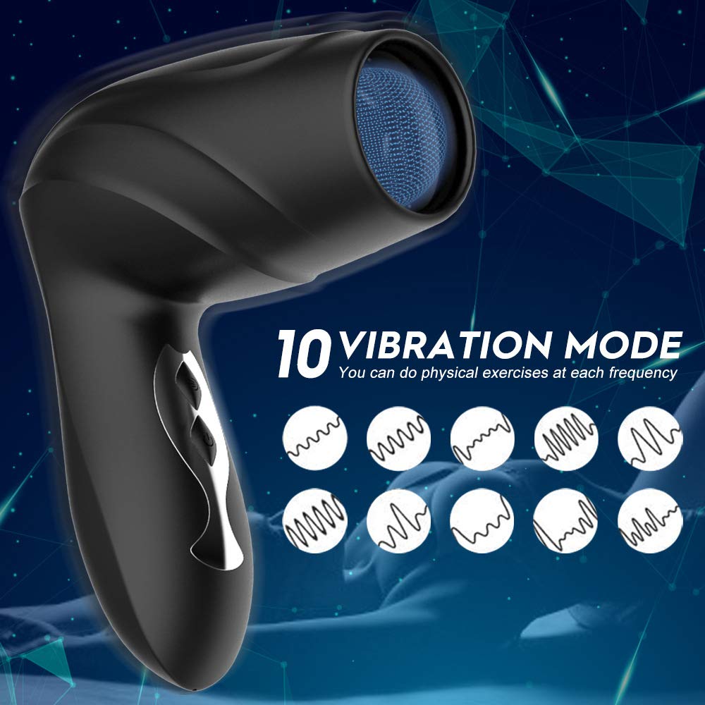 Neu Elektrische Penispumpe für die Männer Vakuumpumpe Masturbator mit 10 Saugstufen und 10 Vibrationsmodi Penis Verlängerung Erektionshilfe Erotik Sexspielzeug 100% Wasserdicht