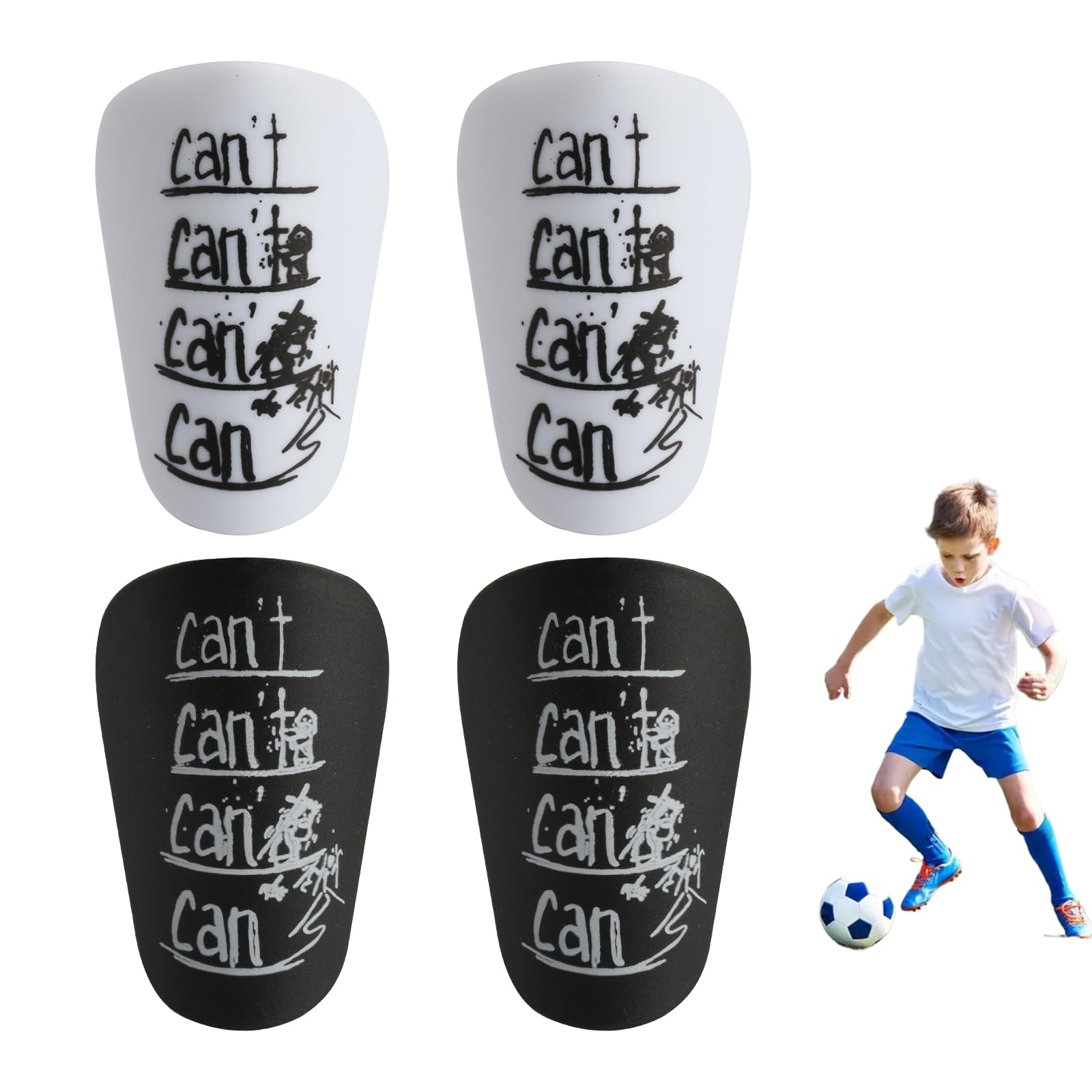 2 Paar Mini Pro Football Scheenbeschermers, Mini Voetbal Scheenbeschermers Set Unisex Antislip Voetbal Scheenbeschermers Mouwen Scheenbeschermer Mouwen Beschermer Beschermers Professioneel Voetbal Scheenbeen