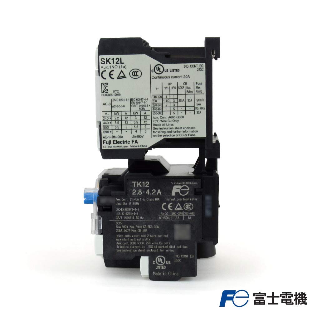 Interruttore Magnetico Fuji SK12LW-E10K2P8, Bobina DC24V, 2.8-4.2A, Nuovo