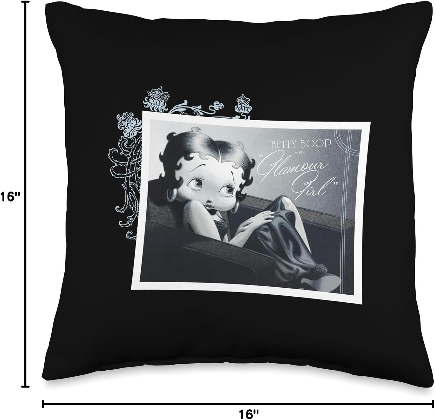 Betty Boop In Glamour Girl Throw Pillow
