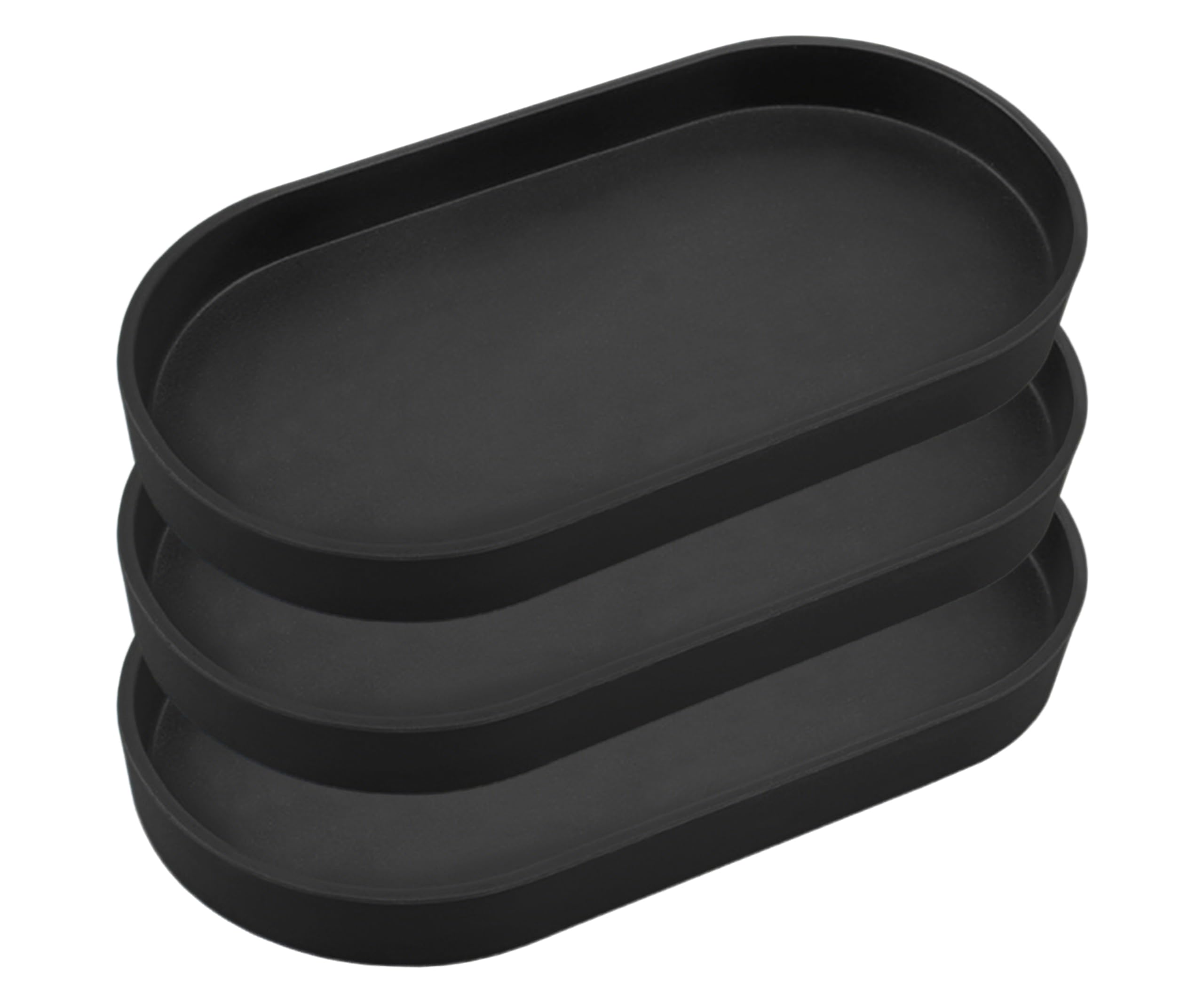 Muiltvoe Green Small Tray (10 inch), Oval Tray for Kitchen Counter, Bathtub Bathroom Vanity Items, Countertop Organizer, Coffee Accessory, Bar, Serving Seasoning, Salt and Pepper, Soap, Perfume.