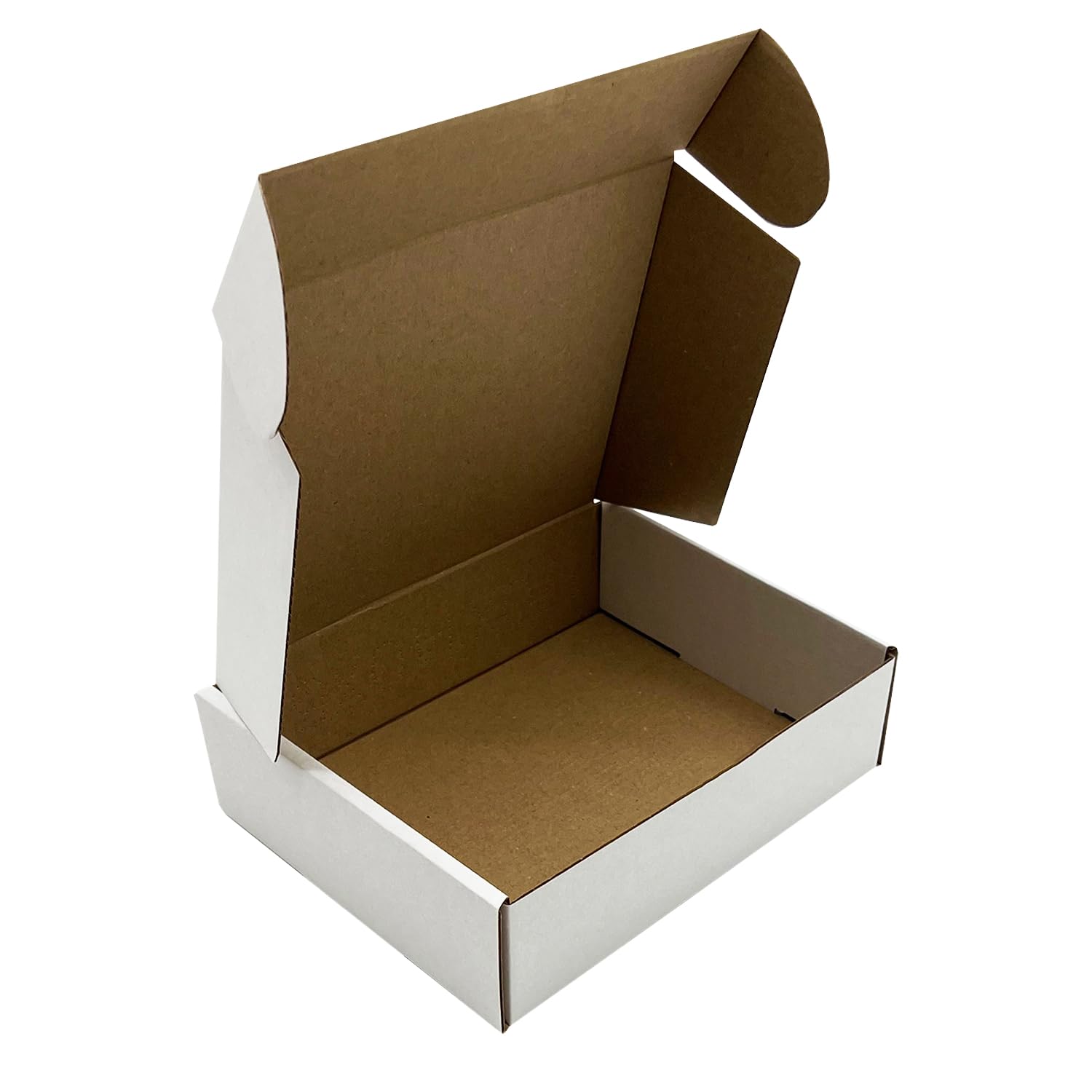 White Parcel Cardboard Box | Pack Of 50 Small Diecut Postal Boxes | 200mm X 120mm X 50mm (7.9" X 4.7" X 2") | Small Parcel Cardboard Boxes For Posting Shipping Gift