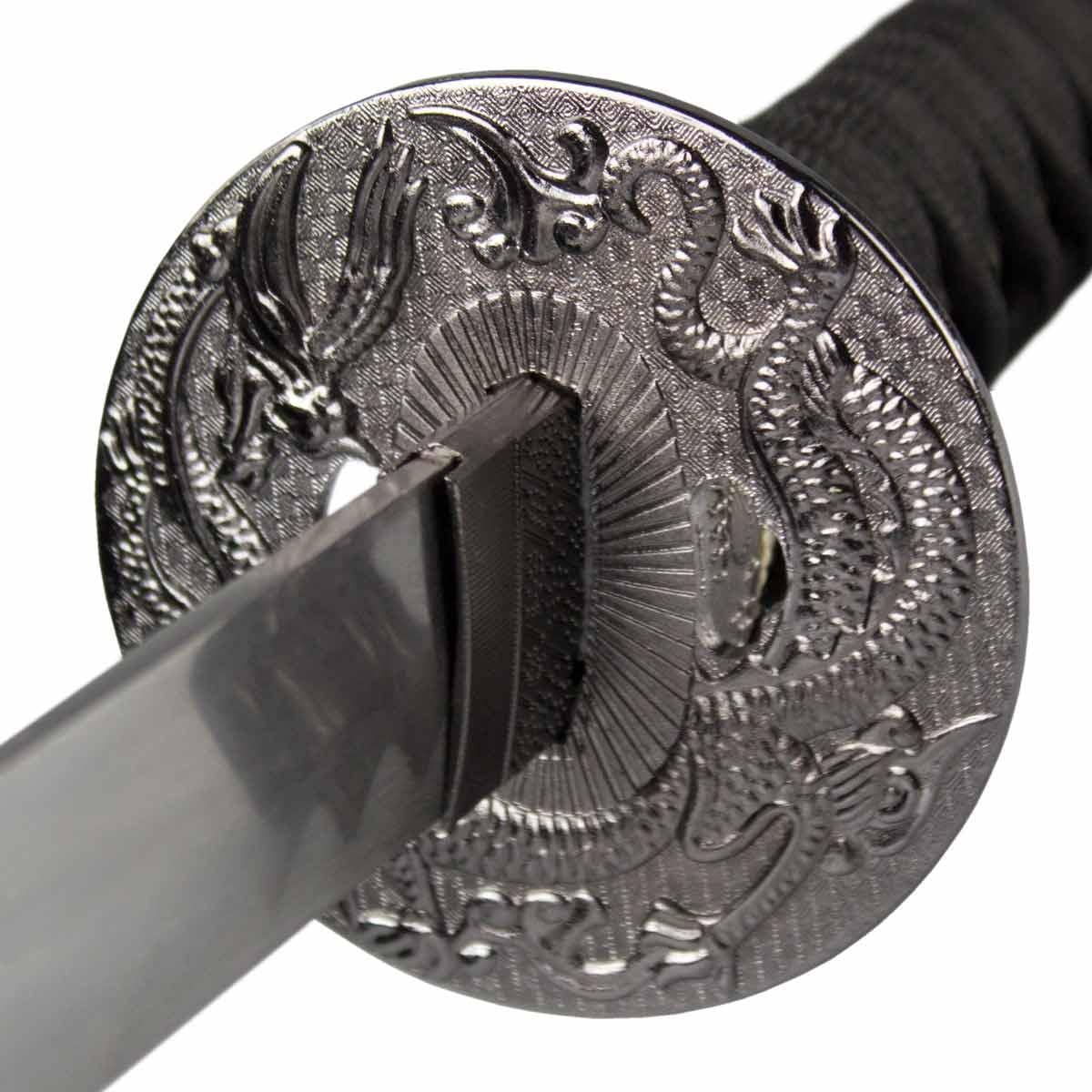 Last Samurai Katana Deko-Schwert im japanischen Stil | Stumpfe Klinge aus Metall - mit Schwertständer – 104 cm Samuraischwert Filmnachbildung – Geschenkidee für Sammler & Filmfans