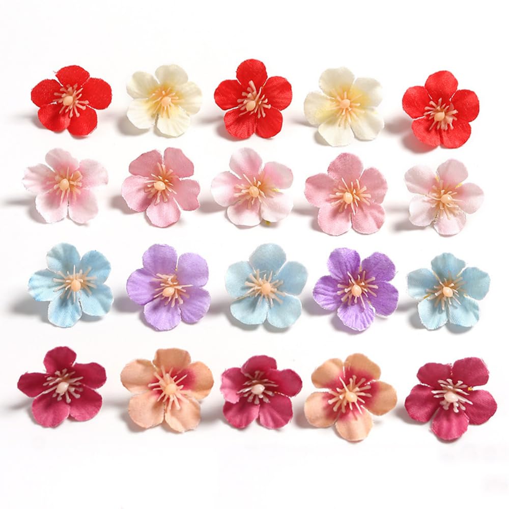 Künstliche Blütenköpfe 48 Stück – Seidenblumen Zum Basteln, 2-8 Cm, Für Deko & DIY-Projekte
